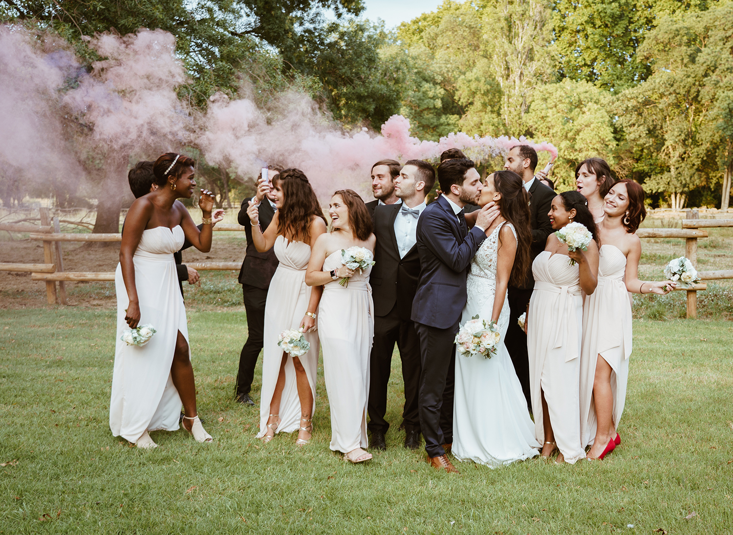 Mariage fumigènes provence